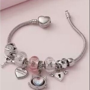 Heart Charm Bracelet